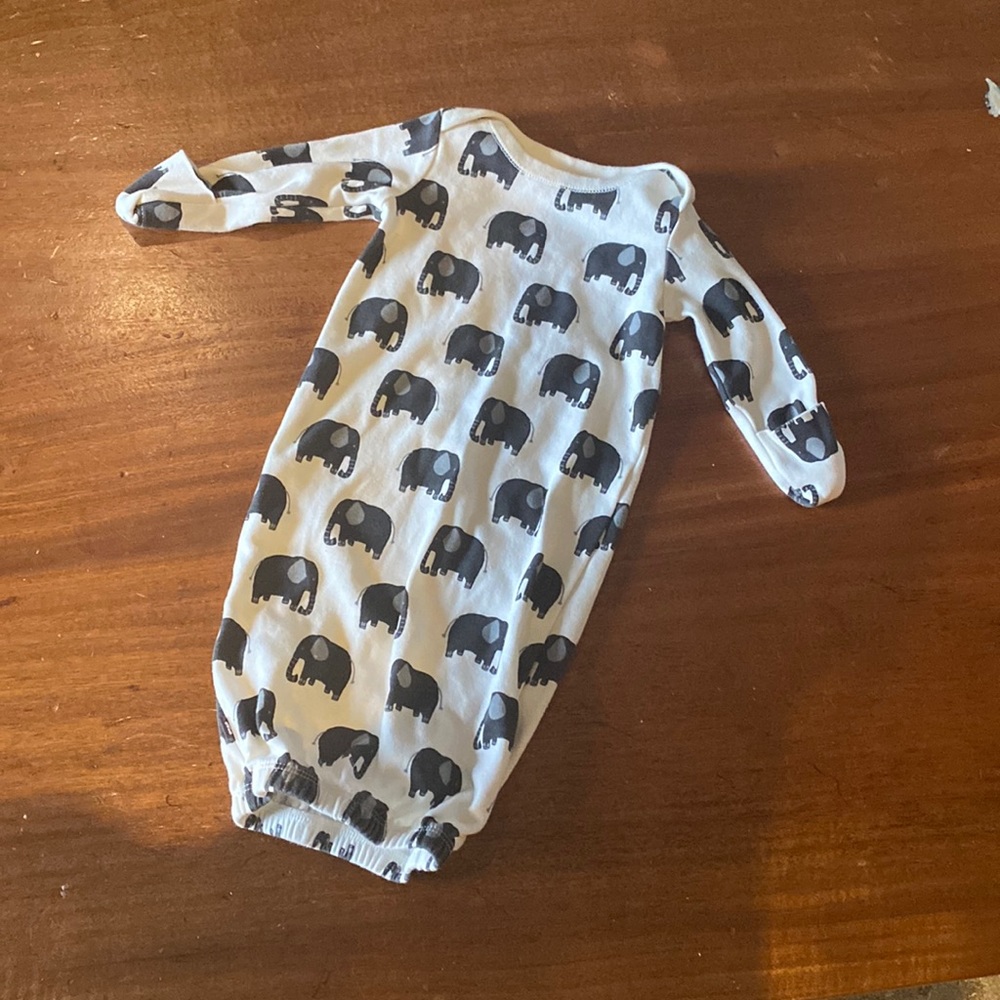 Bundle only TEA Open bottom elephant onesie